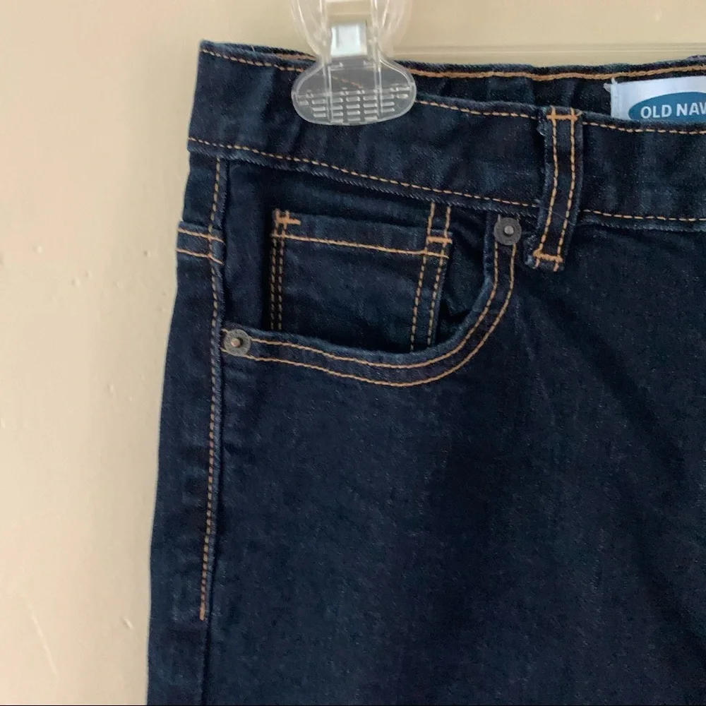 Old Navy Jeans Blue Dark Wash Skinny Built-In Flex High Rise Girls Jeans 16